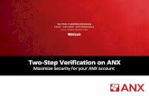 Two-Step Verification on ANX