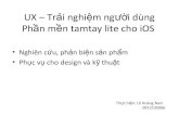 UXD Bản Thiết Kế Trải Nghiệm người dùng cho phần mềm Tamtay Lite - Hoàng Nam