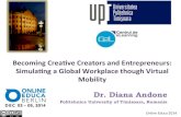 Becoming Creative Creators and Entrepreneurs: Simulating a Global Workplace though Virtual Mobility