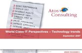 Atos Consulting World Class IT Perspectives Technology Trends