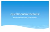 Questionnaire results!