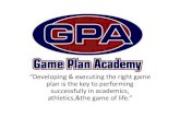 Game Plan Academy (GPA)