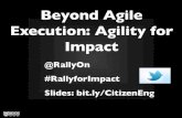 Beyond Agile Execution: Agility for Impact by Ryan Martens