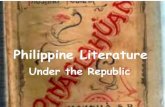Philippine Literature under the Republic