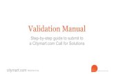 Validation Manual (when submitting)