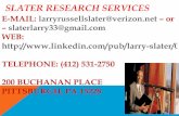 Slater Research Services - Historical Research Part 2