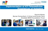 R. binks implementation of ict telemedicine-experiences of yorkshire