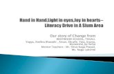 Literacy drive in slum area westwood school, tenali