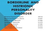 Borderline  and Histrionic Personality Disorder