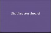 Shot list storyboard
