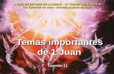Leccion 11  Temas Importantes De 1  Juan  J A C