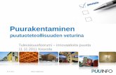 WoodInno Tulevaisuusfoorumi - Mikko Viljakainen, Puurakentaminen puutuoteteollisuuden veturina, puuinfo