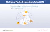 State of facebook marketing in finland 2012