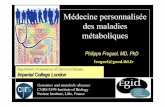 Recherche translationnelle et maladies métaboliques - Philippe FROGUEL - Rencontres de la Recherche Clinique