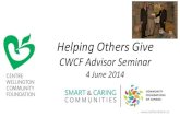 CWCF Professional Advisors Event 4 June 2014
