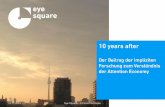 eye square 10 years after | Der Beitrag der impliziten Forschung zum Verständnis der Attention Economy