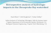 Retrospective analysis of hydrologic impacts in the Chesapeake Bay watershed