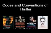 Codes and conventions of Thriller genre