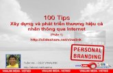Personal branding - Xây dựng thương hiệu cá nhân - Tip 100 phương pháp xây dựng