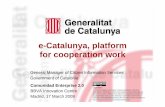 e-Catalunya, platform for cooperation work
