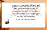 Razones para una huelga, 5 octubre 2011 en Castilla-La Mancha