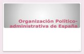 Organización politico administrativa de España TEMA 1