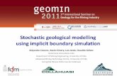Geological simulation using implicit approach