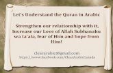 Course Info: Understand Quran in Arabic, Implement and Succeed