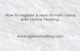 How to register a new domain name with Upline Hosting