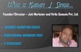 Karan J SIngh - Training Webinars Organizer, Jatt Marketer