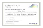 Giray Özer Extreme Networks ECDP certificate