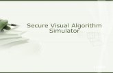 Secure visual algorithm simulator