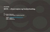 Bits – observasjon og brukertesting - Haakon Halvorsen