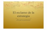 El reclamo de la estrategia. Raúl Calvo