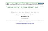 Sintesis informativa 24 04 2012