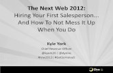 TheNextWeb '12: How To Hire Your First Salesperson