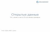 The What, Why and Impact of Open Data (Russian)