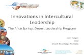 Innovations in Intercultural leadership