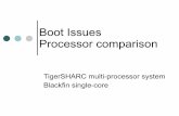 Boot Issues Processor comparison TigerSHARC multi-processor ...