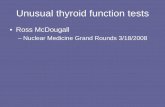 Unusual thyroid function tests
