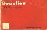 Beaulieu 5008 s multispeed user manual_english