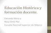 Educación histórica y formación docente