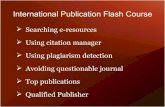 International publication flash course