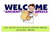 Ancient greece life, society and culture