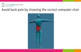 Avoid back pain by choosing the correct computer chair