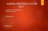 Crear agenda telefonica access paso a paso