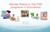 Gender Ratios in Top PhD Programs in Economics