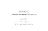 Etna202 luento 3