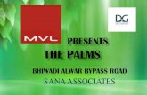 PRICE OF MVL THE PALMS,BHIWADI