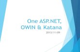 One ASP.NET, OWIN & Katana